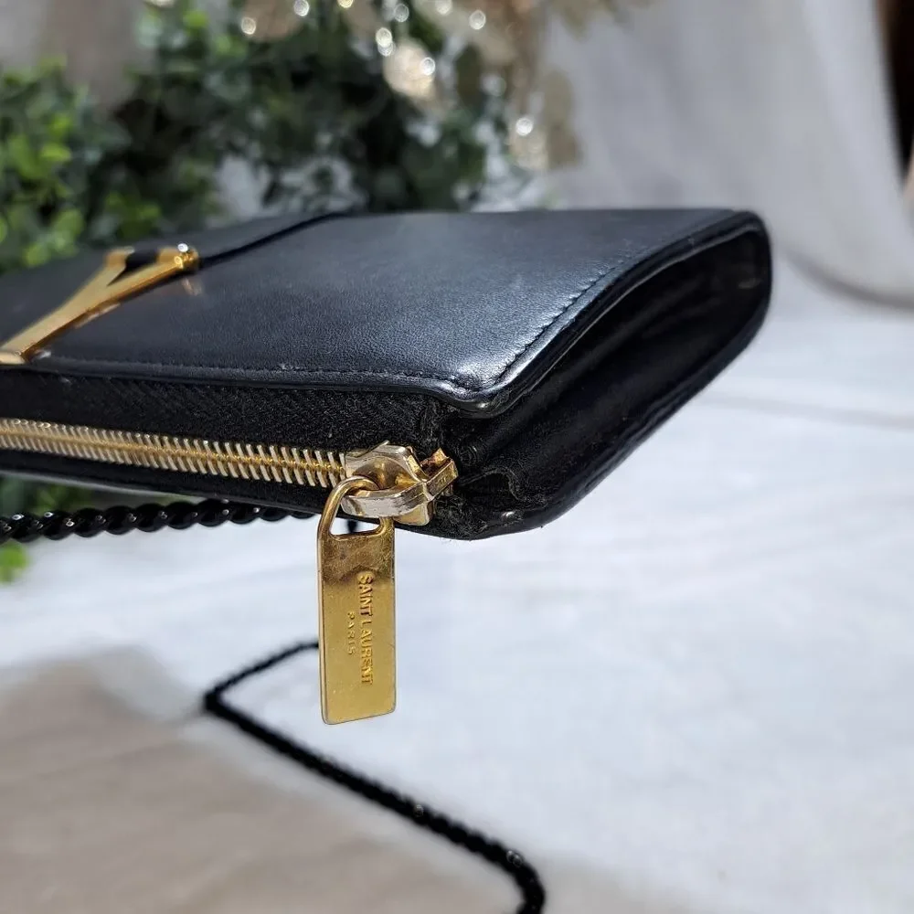 Authentic Saint Laurent Zipper Wallet - Picture 7 of 14